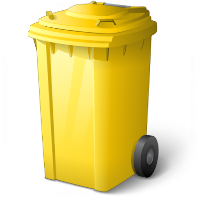 Waste container yellow